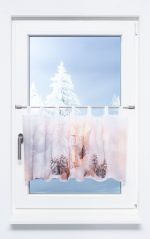 beige-braun Vorschau Scheibengardine von Lysel - Weihnachtslaterne #0A beige-braun