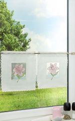 rosé-grün Vorschau Scheibenhänger aus Plauener Spitze - Lilienblüte #0Gw rosé-grün