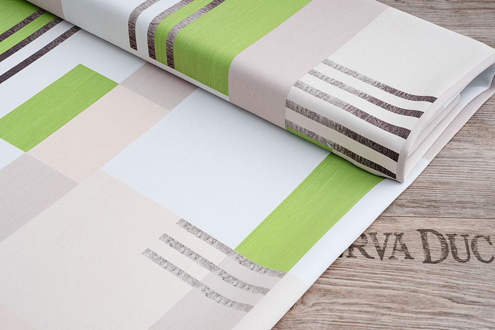 Lysel Stoffe Structure Stripes grün