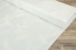 wollweiß Vorschau Dekostoff Blattstickerei #0A wollweiß