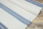 natur- taubenblau Vorschau Dekostoff Webstreifen #0N natur- taubenblau