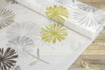 apfelgrün Vorschau Gardinenstoff Glitterblume #0A apfelgrün
