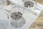 braun Vorschau Gardinenstoff Glitterblume #0A braun