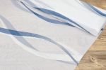 blau Vorschau Gardinenstoff Helix #0A blau