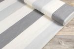 natur Vorschau Leinenstoff Block Stripes #1B natur