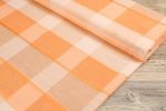 pastellorange Vorschau Gardinenstoff Rasterstruktur #0Pw pastellorange