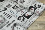 schwarz-weiß Vorschau Tischdeckenstoff Fashionstyle #0Q schwarz-weiß