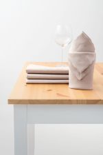 graubeige Vorschau SET Damastservietten Lysel #2M Dotele graubeige