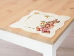 mehrfarbig Vorschau Deckchen Osterhase 23x23 #0Z mehrfarbig