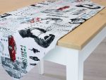 schwarz-weiß Vorschau Tischläufer Fashionstyle 40x90 #0Q schwarz-weiß