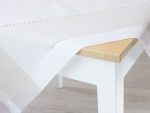 natur Vorschau Mitteldecke Leinengewebe 85x85 #0R natur