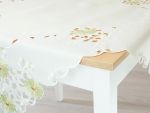 lindgrün Vorschau Mitteldecke Blütenstickerei 85x85 #0R lindgrün