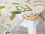 beige-grün Vorschau Mitteldecke Kräutergarten 80x80 #0Q beige-grün
