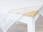 reinweiß Vorschau Mitteldecke Häkeltraum 85x85 #0R reinweiß