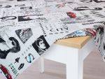 schwarz-weiß Vorschau Mitteldecke Fashionstyle 80x80 #0Q schwarz-weiß