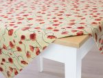 orangerot Vorschau Mitteldecke Mohn 80x80 #0Q orangerot