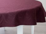 aubergine Vorschau ovale Tischdecke Cuoros 160x220 #0S aubergine