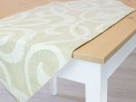 beige- weiß Vorschau Tischläufer Irrwege 40x90 #0Q beige- weiß