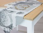 graubeige Vorschau Tischläufer Landhausflair 40x90 #0Q graubeige