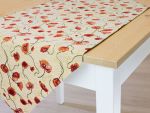 orangerot Vorschau Tischläufer Mohn 40x90 #0Q orangerot