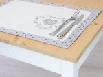 weiß-hellgrau Vorschau Platzdeckchen Verspielt 50x35 #0R weiß-hellgrau