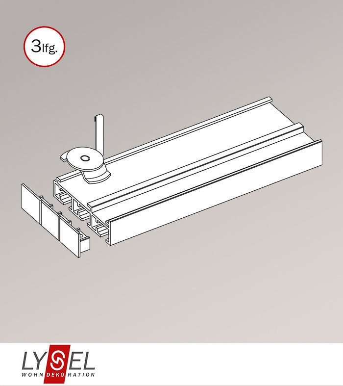 Gardinenschiene 3 Läufig