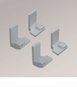 grau Vorschau SET Befestigungswinkel Exklusiv sensuna® Decomatic #1F grau