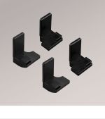 schwarz Vorschau SET Befestigungswinkel Exklusiv sensuna® Decomatic #1F schwarz