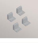 grau Vorschau SET Befestigungswinkel Cosiflor #0L grau