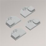 grau Vorschau SET Flachträger sensuna® Decomatic #1F grau