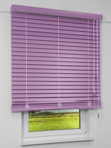 Jalousie Maßanfertigung Holzjalousie Pastellviolett 4009