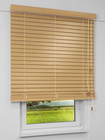 Jalousie Maßanfertigung Holzjalousie Balsa-Look TS 13