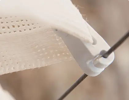 Besondere Eigenschaften der Seilspannmarkise