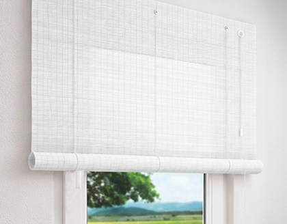 Bambus Rollo nach Maß in beige