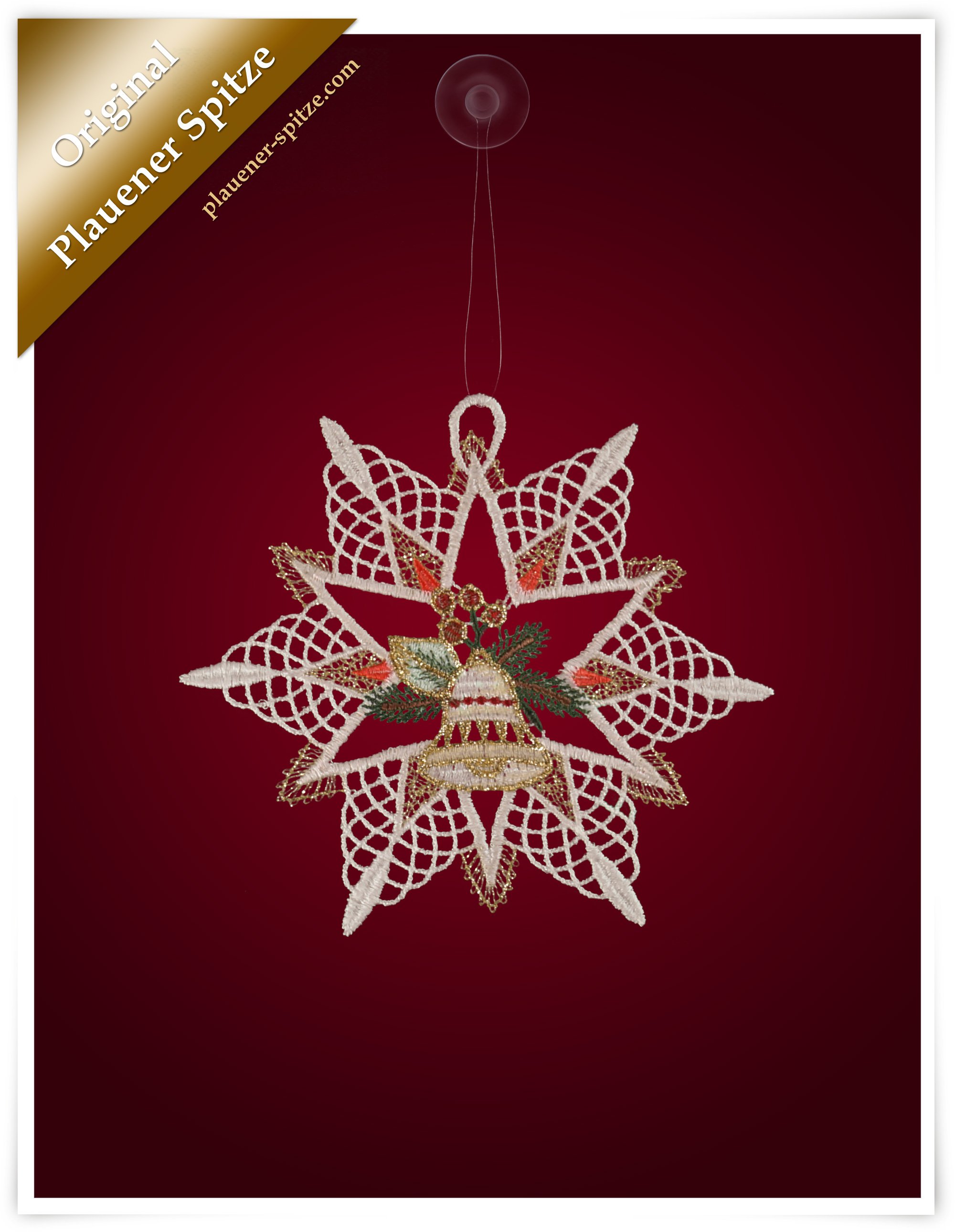 PLAUENER SPITZE ® Fensterbild STERNENSCHWEIF Dekoration STERNE Weihnachten 3-tlg PLAUENER SPITZE ® Fensterbild STERNENSCHWEIF Dekoration STERNE Weihnachten 3-tlg