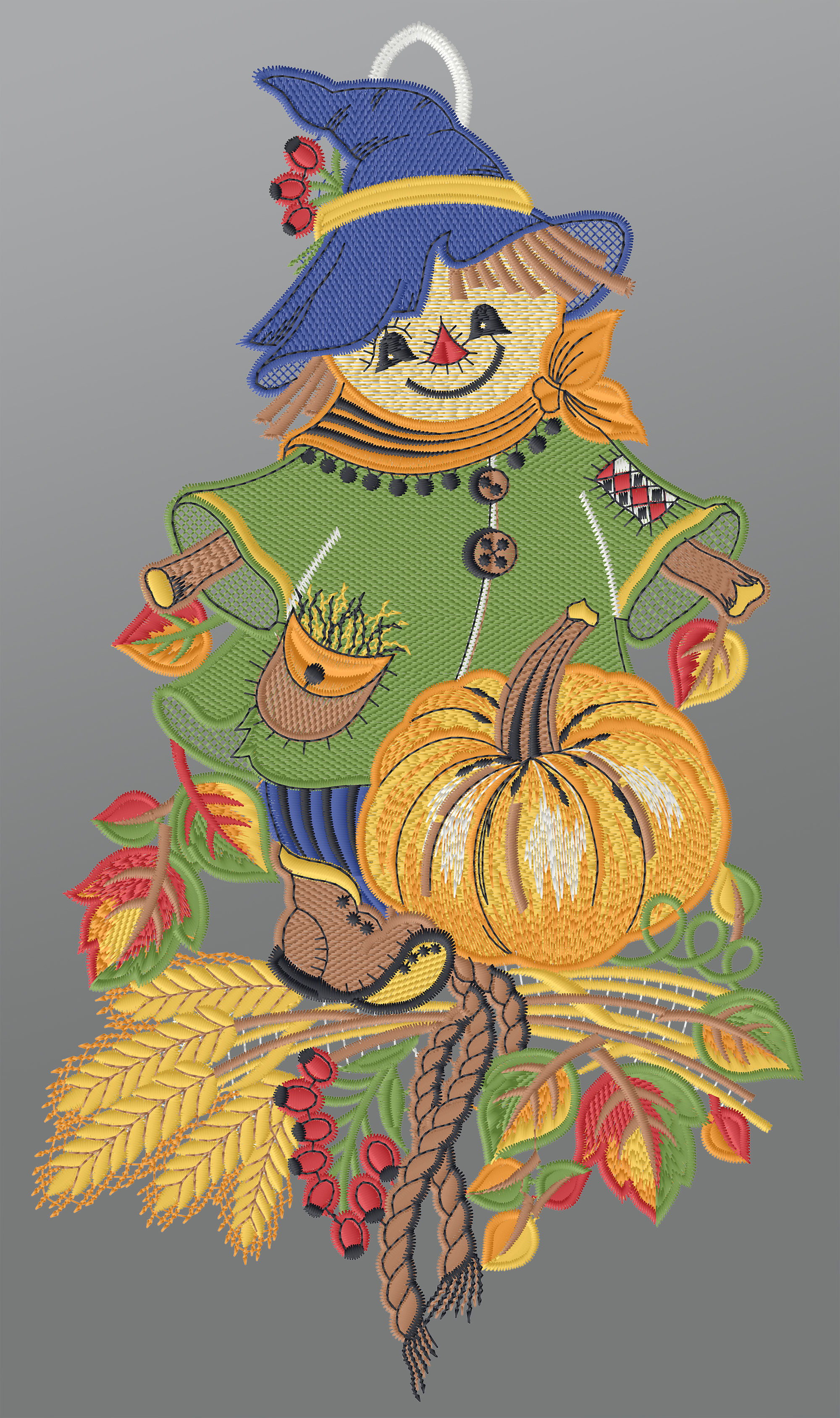Fensterbild Herbst Mobile Plauener Spitze Windspiel Fensterdekoration Pilz 36 Cm