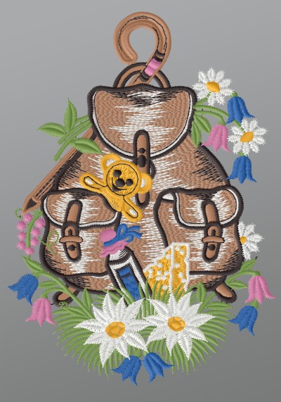 ArtikelbildFensterbild aus Plauener Spitze - Wanderrucksack #1W mehrfarbig