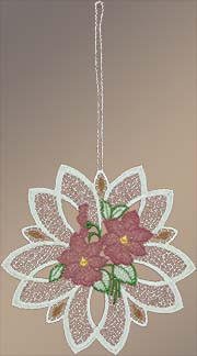 Fensterbilder Blütenmedallion mit Blumen