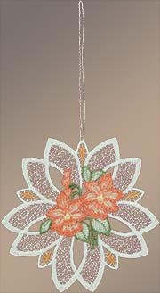 Fensterbilder Blütenmedallion mit Blumen
