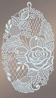 Fensterbilder Rosenblüte auf Blättern