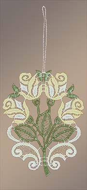 Fensterbilder Rosenstrauß