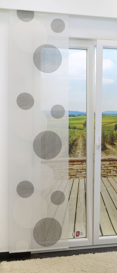 Flchenvorhang 245cm x 60cm, mit Motiv Spheres