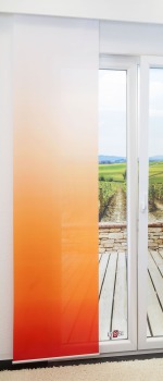 rotorange Vorschau Lysel - Schiebegardine Gradient #1W rotorange