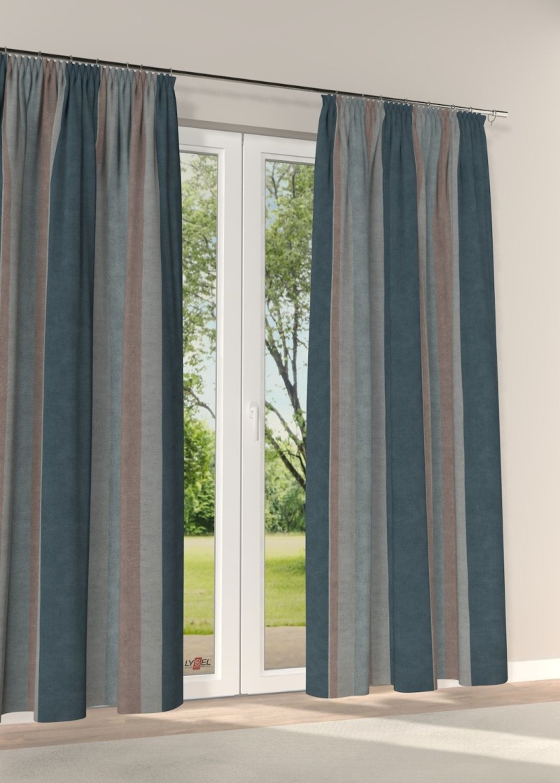 Dekoschal in blau