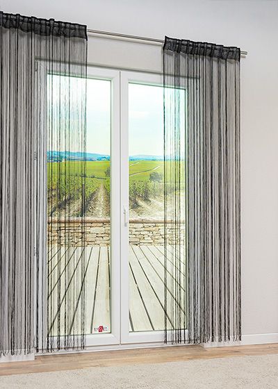 Lysel - Fadenvorhang Sleek #1W in Schwarz