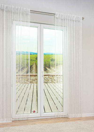 Lysel - Fadenvorhang Sleek #1W in Wei