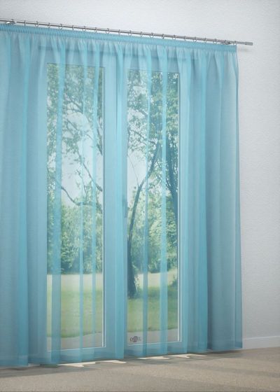 Gardinenstore in Blau