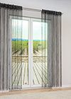 Vorschau Lysel - Fadenvorhang Sleek #1W in Wei schwarz