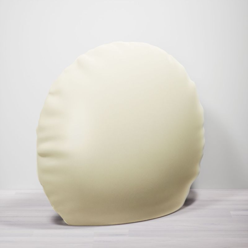 Dekokissen rund in beige