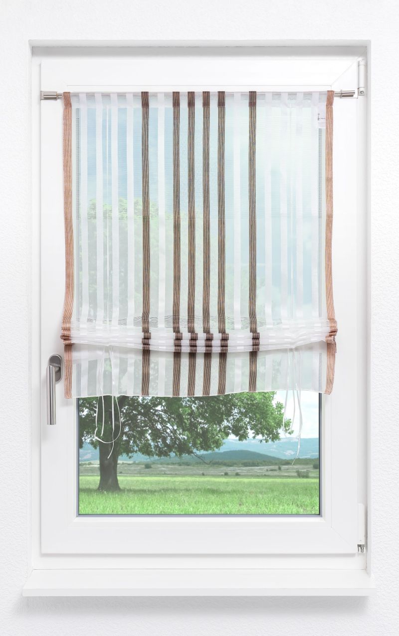 Raffrollo transparent: originelle Fenstermode aus zarten Stoffen